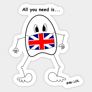 Mr. LOL's adventures (United Kingdom) Sticker